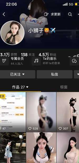 小狮子抖音网红